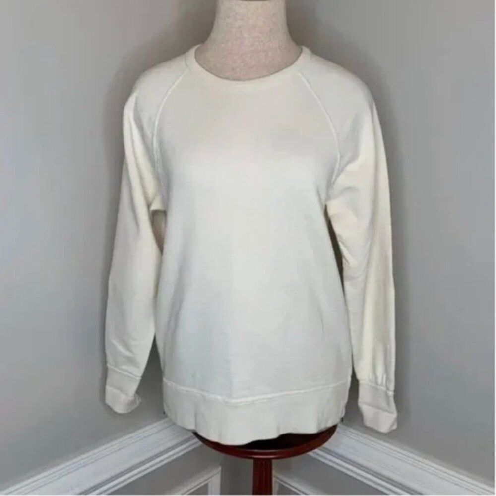 J. Crew Crew Neck Zipper Side Accents Sweatshirt Size XS